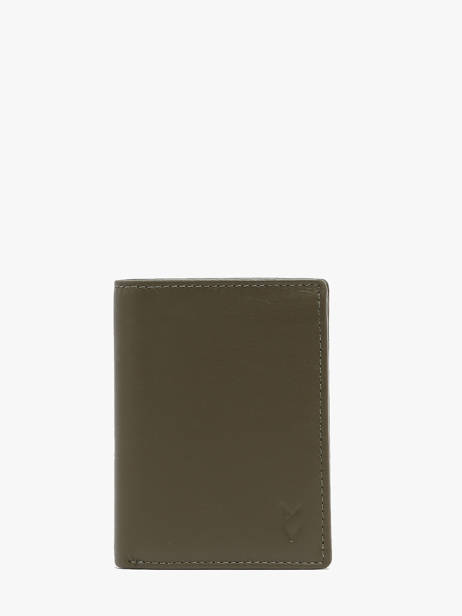 Wallet Smooth Leather Yves renard Green smooth 159