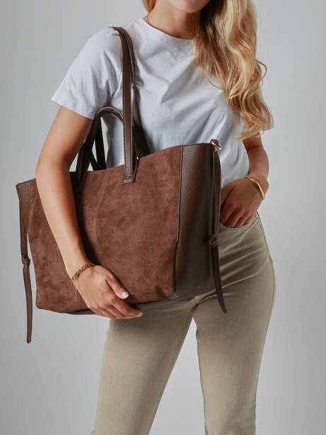 Sac Porté épaule Format A4 Gallantry Marron format a4 1 vue secondaire 1