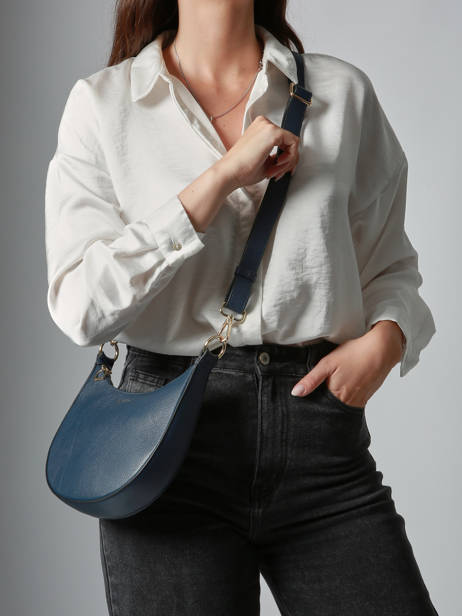 Shoulder Bag S Tradition Leather Etrier Blue tradition ETRA102S other view 1