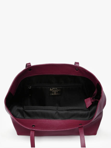 Sac Cabas A4 Caviar Cuir Milano Rouge caviar CA19111N vue secondaire 3