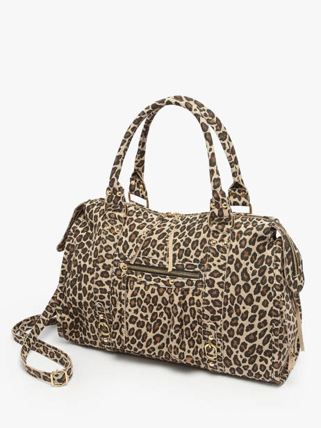 Shoulder Bag Velvet Leopardo Leather Milano Multicolor velvet leopardo VL24095 other view 2