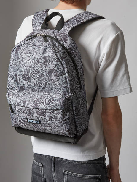 1 Compartment Backpack Fortnite Black gamer 24IZ204B other view 1