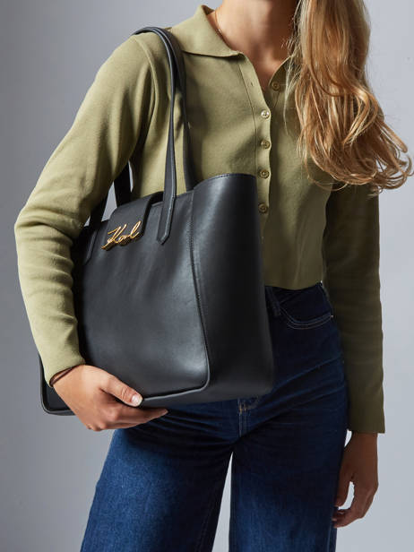 Shoulder Bag K Signature Leather Karl lagerfeld Black k signature A3W30133 other view 1