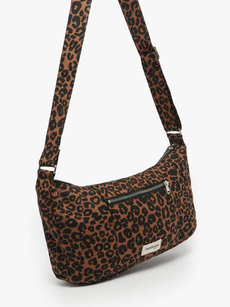 Le Sac Crossbody Mini Charlot Coton Recyclé Rivedroite Marron wild tribe MCHARWIL vue secondaire 2