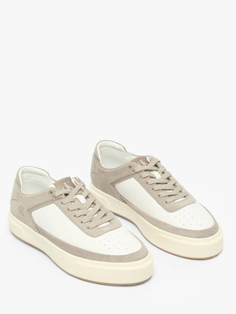 Sneakers En Cuir Calvin klein jeans Blanc men YM01354 vue secondaire 2