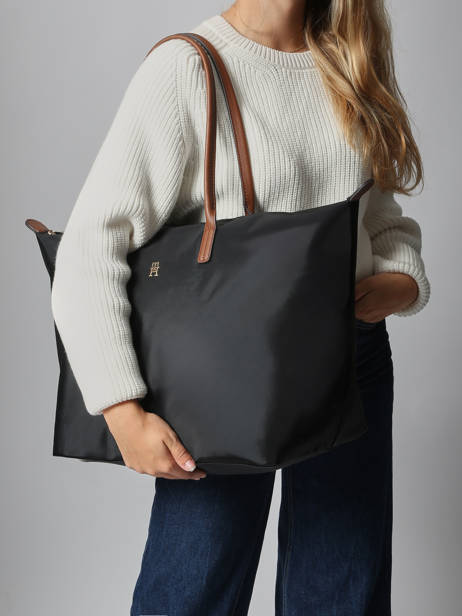 Shoulder Bag Popette Nylon Tommy hilfiger Black popette AW17996 other view 1
