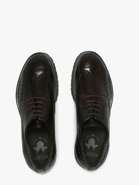 Chaussures Derbies En Cuir Kost Marron men D vue secondaire 3