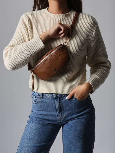 Belt Bag Lulu castagnette Brown zip ZINH other view 1