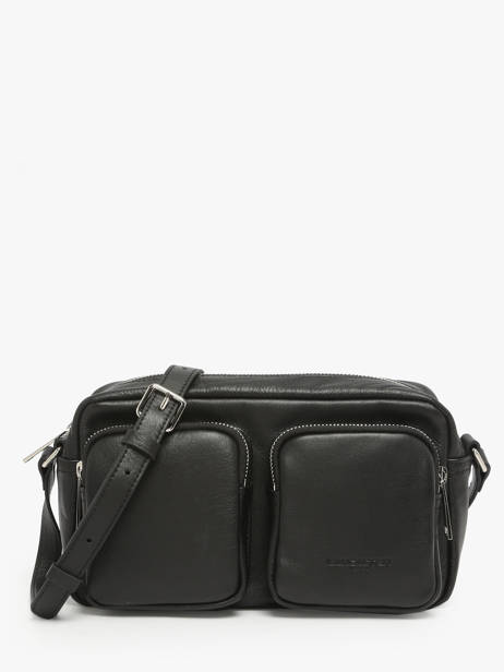 Shoulder Bag Soft Caramella Leather Lancaster Black soft caramella 6