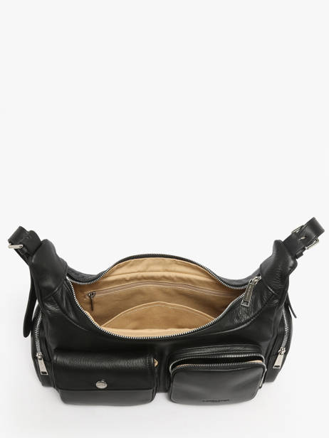 Shoulder Bag Soft Caramella Leather Lancaster Black soft caramella 7 other view 3