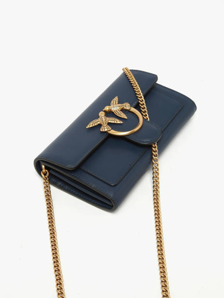 Sac Bandoulière Love Bag Icon Cuir Pinko Bleu love bag icon A0F1 vue secondaire 2