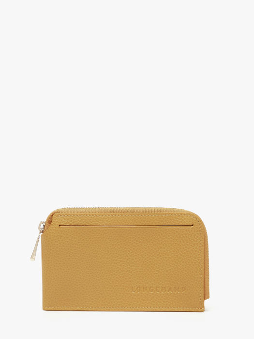 Longchamp Le foulonné Bill case / card case Yellow