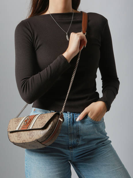 Shoulder Bag Erenia Guess Brown erenia SO783821 other view 1