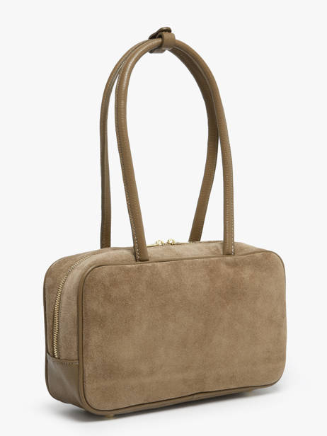 Shoulder Bag Velvet Caviar Leather Milano Brown velvet caviar VC25093 other view 2