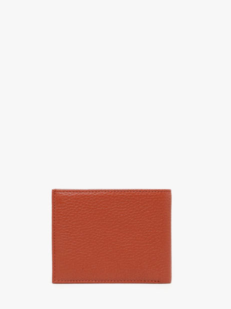 Wallet Foulonne Leather Yves renard Orange foulonne 2307 other view 3