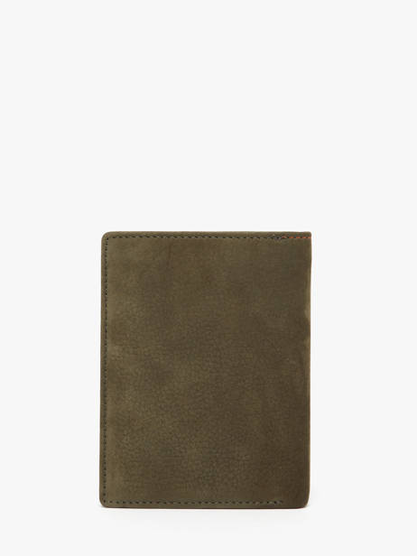 Wallet Nubuck Leather Yves renard Green nubuck 26419 other view 3