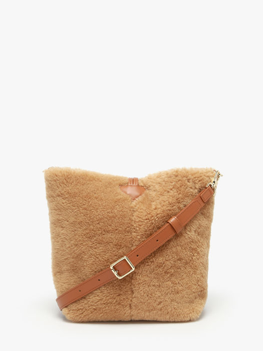 Longchamp Le roseau shearling Messenger bag Brown