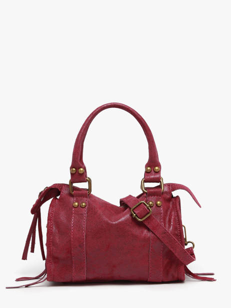 Satchel Spazzolato Leather Milano Red spazzolato SP24093 other view 4