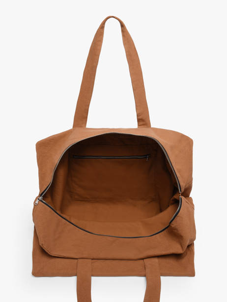 Shoulder Bag Elzevir Recycled Cotton Rivedroite Brown timeless ELZEVTIM other view 3