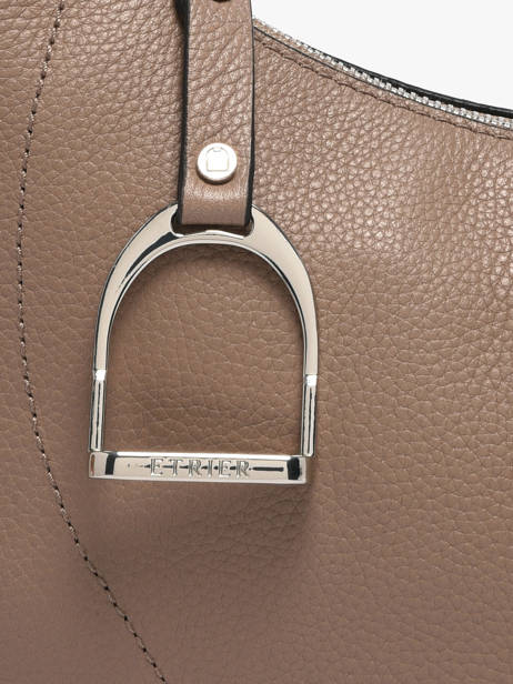 Medium Leather Altesse Shoulder Bag Etrier Brown altesse EALT017M other view 6