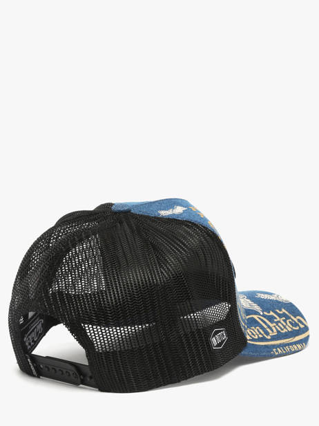 Casquette Von dutch Bleu accessoires CAFE08 vue secondaire 2