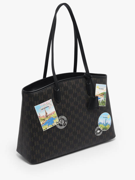 Leather K/ikon Mono Tote Karl lagerfeld Brown k ikon B1W30020 other view 2