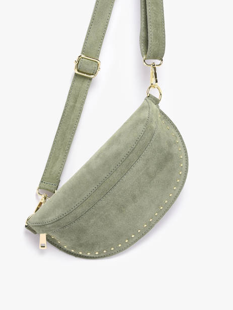 Belt Bag Leather Milano Green velvet VE25111 other view 2