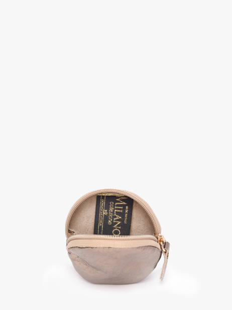 Leather Nine Coin Purse Milano Brown nine NI21127 other view 1