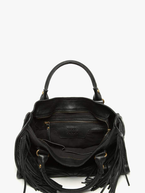 Satchel Dakota Leather Basilic pepper Black dakota BDAK22 other view 3