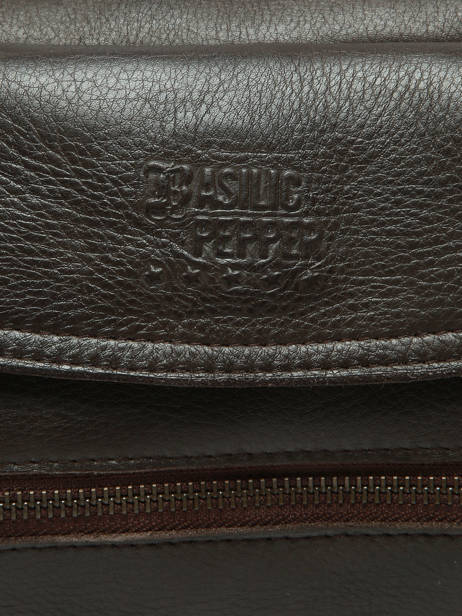 Shoulder Bag Cow Leather Basilic pepper Brown cow BCOW86 other view 5