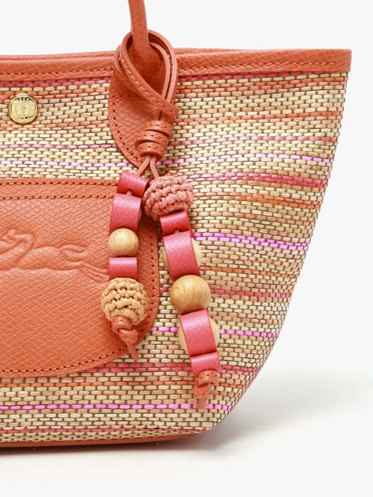 Longchamp Le panier pliage rainbow Sacs porté travers Blanc