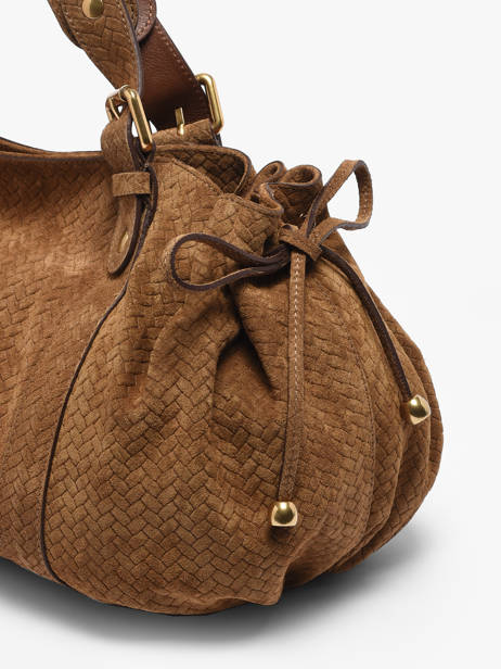 Sac 24h  Cuir Gerard darel Marron studio D477 vue secondaire 4