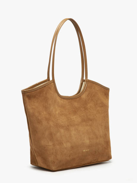 Suede Leather Milan Shoulder Bag Nat et nin Brown vintage MILAN other view 2