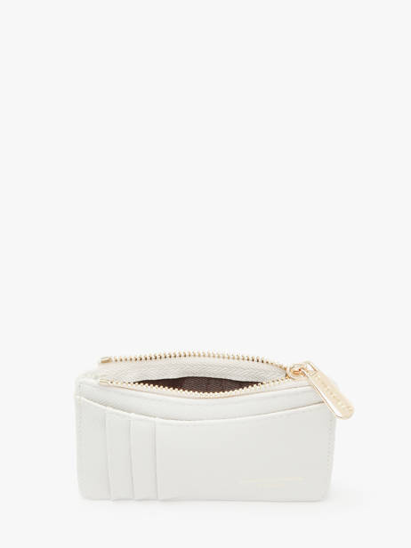 Coin Purse With Card Holder Saffiano David jones White saffiano 2 other view 1