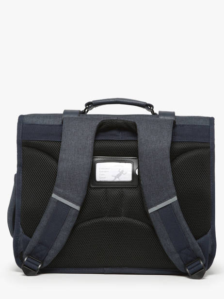 Cartable 2 Compartiments Cameleon Bleu vintage urban PBVBCA35 vue secondaire 4