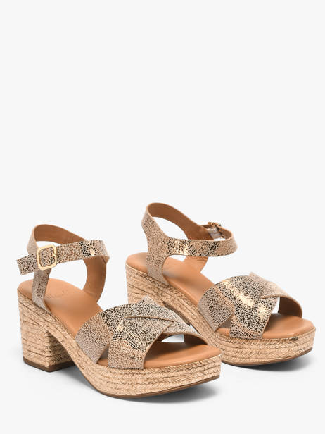 Sandales à Talon En Cuir Aliwell Marron women A126091 vue secondaire 1