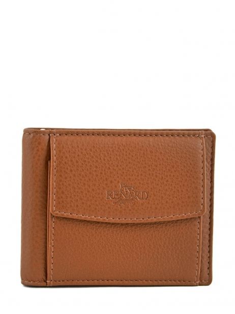 Wallet Foulonne Leather Yves renard Brown foulonne 23014