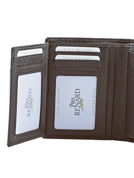 Wallet Foulonne Leather Yves renard Brown foulonne 23419 other view 3