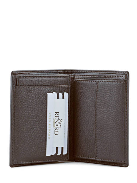 Wallet Foulonne Leather Yves renard Brown foulonne 23419 other view 4