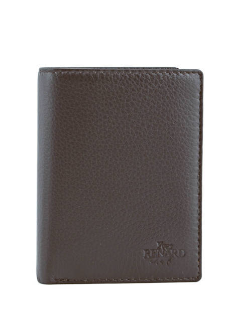 Wallet Foulonne Leather Yves renard Brown foulonne 23419