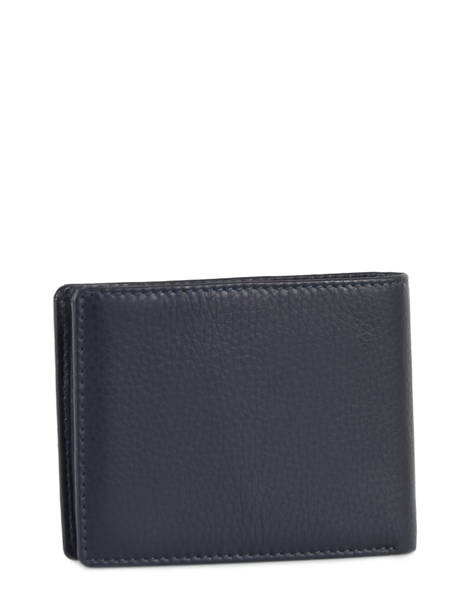 Wallet Foulonne Leather Yves renard Blue foulonne 2374 other view 1