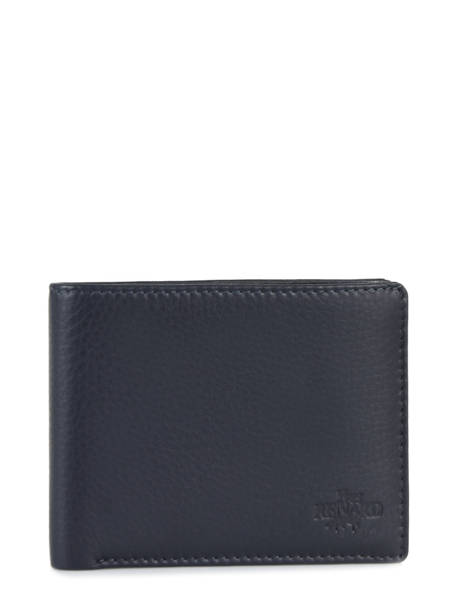 Wallet Foulonne Leather Yves renard Blue foulonne 2374