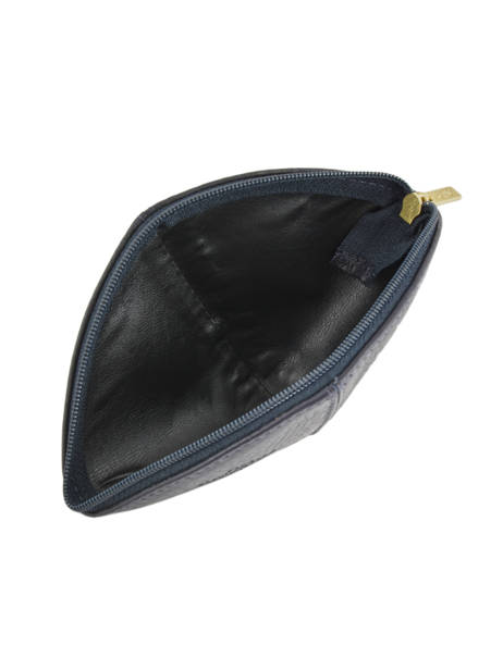 Coin Purse Foulonne Leather Yves renard Blue foulonne 29367 other view 1