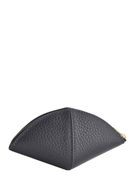 Coin Purse Foulonne Leather Yves renard Blue foulonne 29367 other view 2