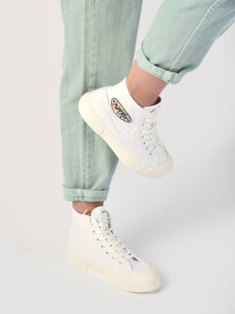 Sneakers 2696 Stripe Superga Blanc women S2115UW vue secondaire 1