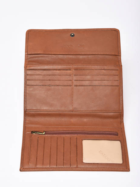 Porte-monnaie Marina Cuir Katana Marron marina 753080 vue secondaire 1