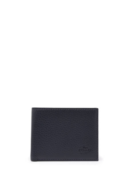 Wallet Foulonne Leather Yves renard Blue foulonne 2306
