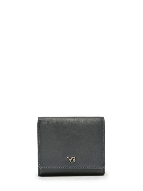 Wallet Foulonne Leather Yves renard Blue foulonne 29402