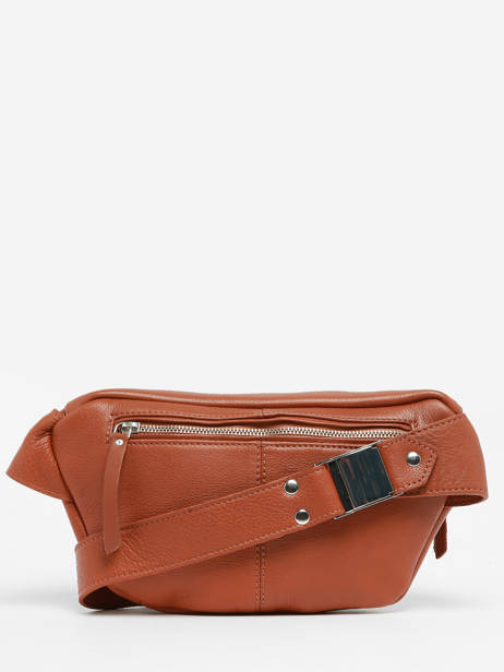 Leather La Banane Belt Bag Paul marius Brown vintage BANANE other view 3